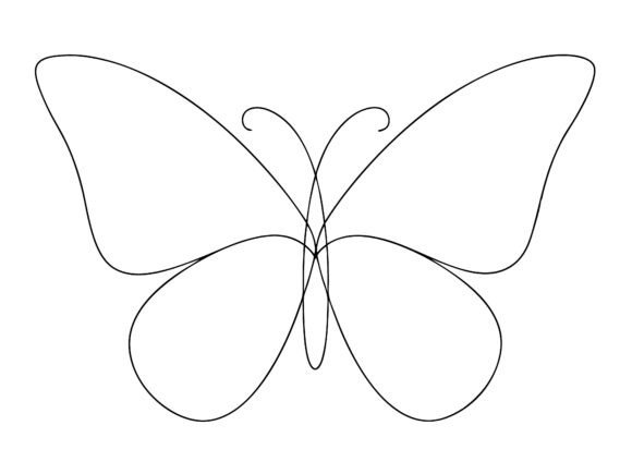 Butterfly Continuous One Line Design