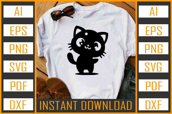 Cat Vector Silhouette 17
