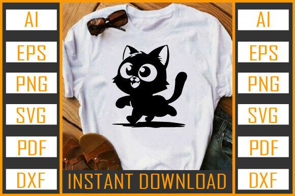 Cat Vector Silhouette 34