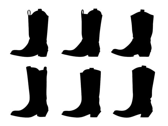 Cowboy Shoes Vector Art Design