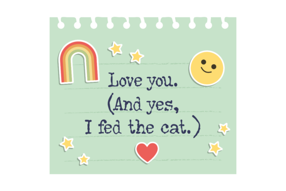 Fed the Cat: A Sweet, Stitch-Ready Doodle