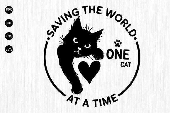 Inspirational Cat Lover Graphic T-Shirt