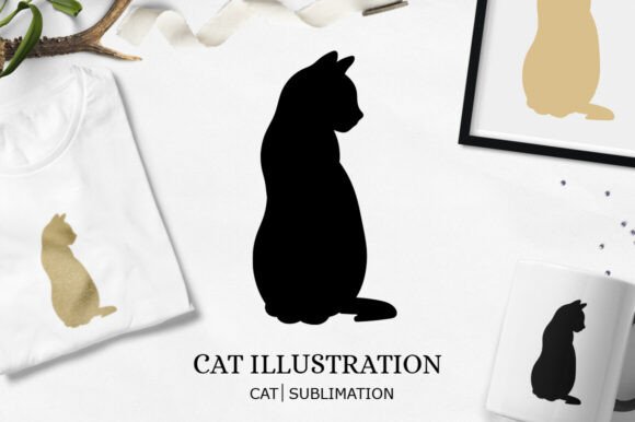 Laser Cutting Cat Cat Silhouette Templ