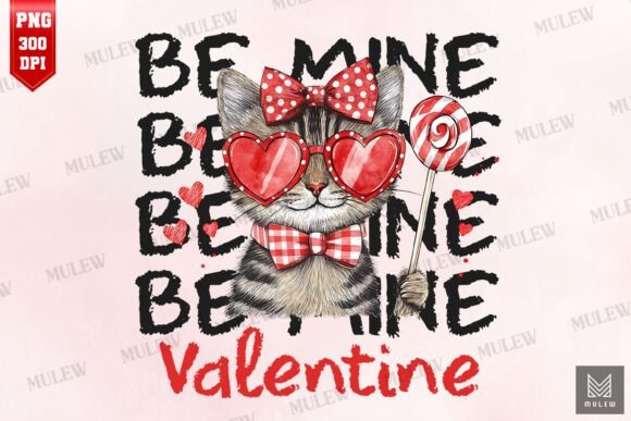 Valentine Cat Be Mine Valentine PNG
