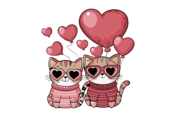 Valentine Cat Valentine Heart